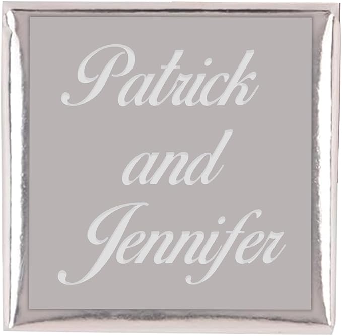 Set of 50 Personalized Chocolate for Wedding Favors, Engagement Chocolate, Bulk Gifts for Guests for Party Favors