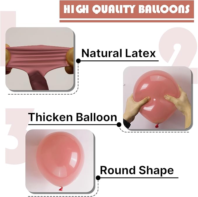 PartyWoo Dusty Pink Balloons 85pcs Different Sizes of 18 12 10 5 Inch Blush Pink Dusty Rose Boho Netural Balloon Arch Kit Garland for Baby Shower Princess Girl Birthday Party Decorations Pink-F01