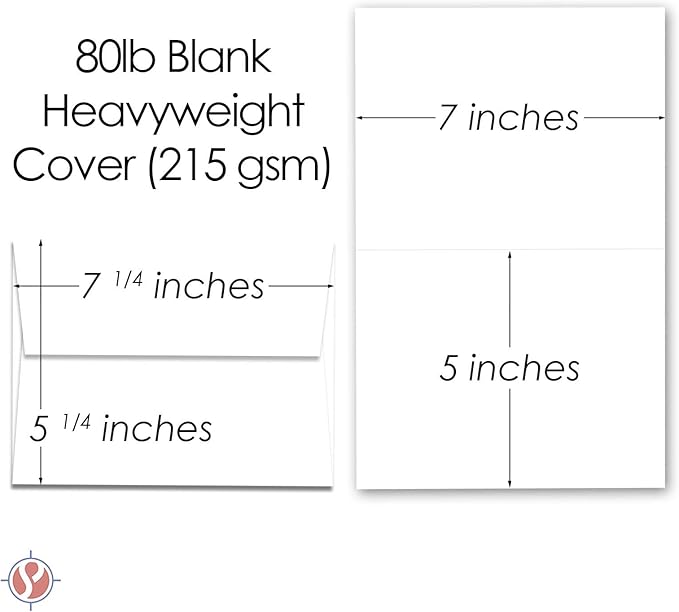 "Happy New Year" Greeting Cards and Envelopes, Minimalist Border Christmas, Xmas, New Year Greetings, Invitations, Thank You's, Small Business, Gift and Presents – 25 per Pack – 5" x 7" (A7 Size)