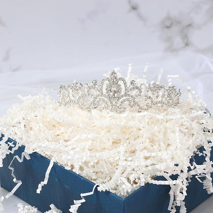 QIFU Bachelorette Party Decorations - 3pcs Bridal Shower Decorations include Bride to Be Crown Sash Veil for Women Bachelorette Hen Party Favors Accessories Wedding Decor Bridal Shower Gifts (Silver)