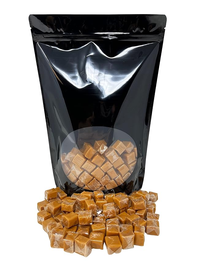 Holiday Special Soft Vanilla Caramel Chews - 3 lb - Chewy Old Fashioned Carmel Square Gourmet Candy Snack Bites - American Classic Vintage Candies - Individually Wrapped, 48 oz.