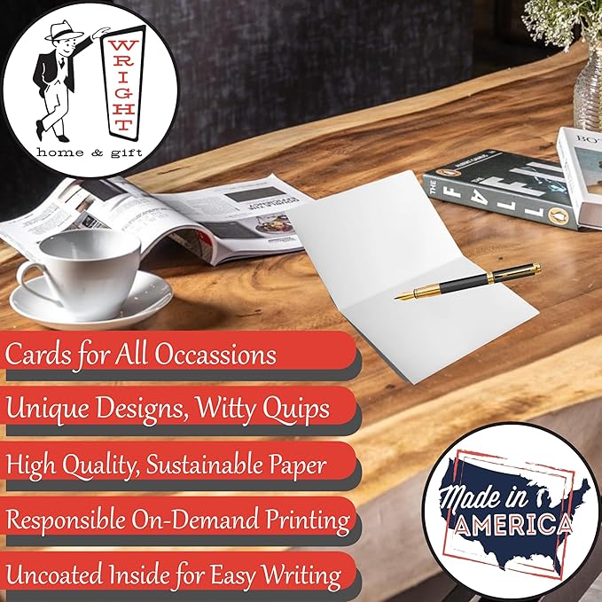 Wright Home & Gift Watercolor Mountain Wildlife All-Occasion Blank Note Greeting Cards | 20 Pack Assortment Bulk Variety Set + 20 Envelopes (4x6)