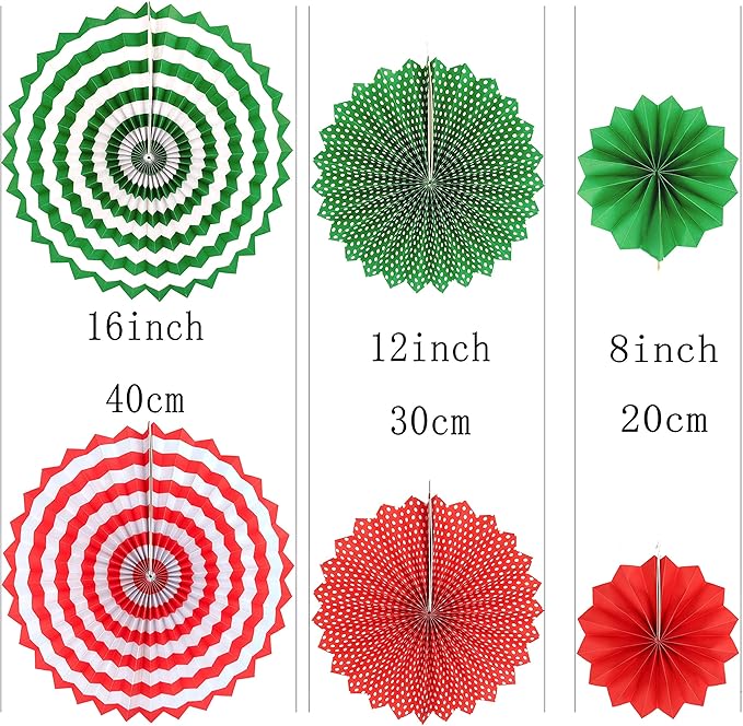 Merry Christmas Party Hanging Decorations - Xmas Santa Party Wedding Party Ceiling Hangings Photo Booth Backdrops Decorations, 12pc