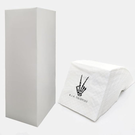 SharkBliss RIP Thirties Cocktail Napkins, 200 Count RIP Thirties Death to My 30s 40th Birthday Paper Napkins for Party Decorations | 2-Ply, 5x5"