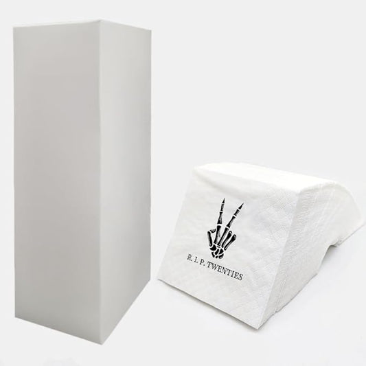 SharkBliss RIP Twenties Cocktail Napkins, 200 Count RIP Twenties Death to My 20s 30th Birthday Paper Napkins for Party Decorations | 2-Ply, 5x5"