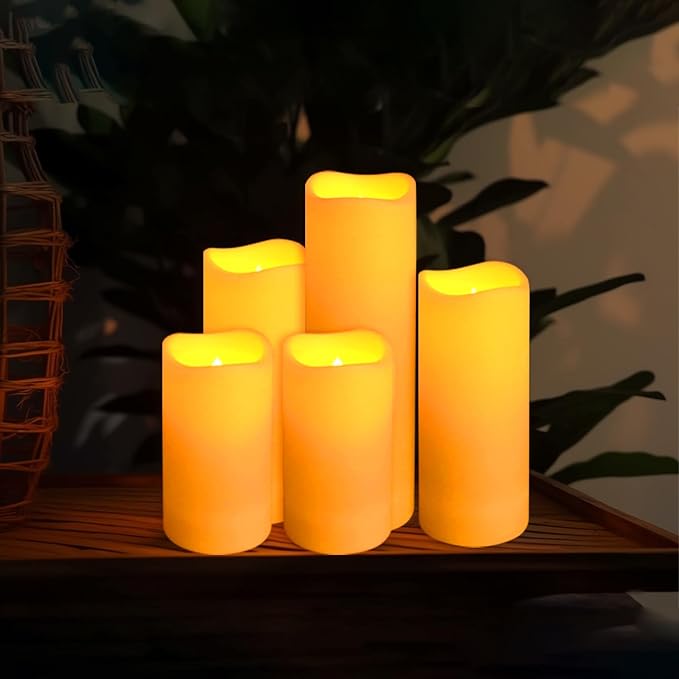 fclayvts 72-Pack LED Flameless Candles with Remote Control -Flickering Flameless Candles-Remote Timer Perfect for Wedding Parties, and Special Occasions(Three Sizes)