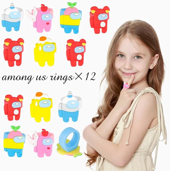 JUNIQUTE 72 PCS Video Game Party Favors Keychain Ring Brooch Stickers Pass Ticket Lanyard Party Gift Bags for Cartoon Fans Birthday Party Supplies Decorations