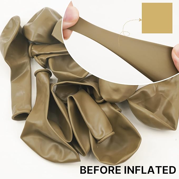 PartyWoo Tan Balloons 85pcs Different Sizes of 18 12 10 5 Inch Light Brown Neutral Boho Coffee Balloon Arch Kit Garland for Wedding Baby Shower Safari Woodland Birthday Party Decorations Brown-F19