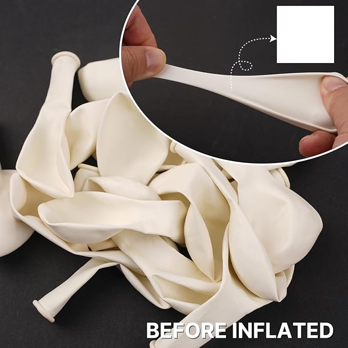 PartyWoo White Balloons 85 pcs Different Sizes Pack of 18 12 10 5 Inch Matte White Latex Balloon Arch Kit Garland for Wedding Bridal Graduation Baby Shower Birthday Party Decorations White-Y13