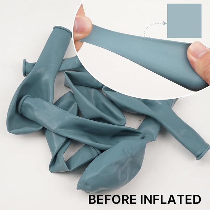 PartyWoo Dusty Blue Balloons 85pcs Different Sizes of 18 12 10 5 Inch Light Blue Aqua Boho Balloon Arch Kit Garland for Graduation Baby Shower Gender Reveal Birthday Party Decorations Blue-F28