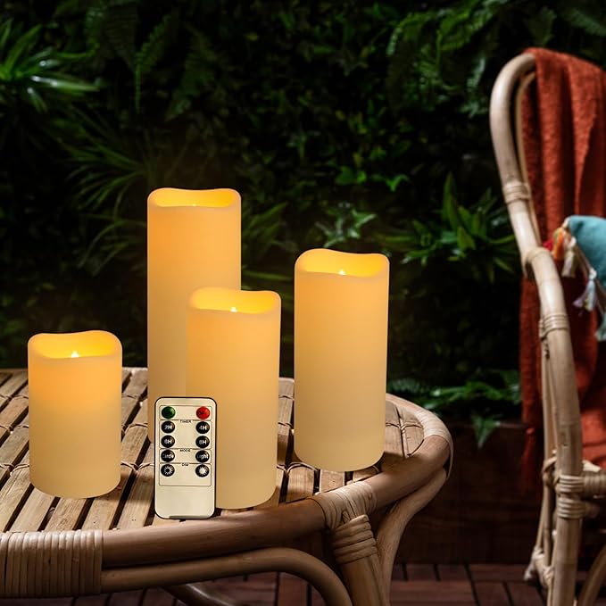 fclayvts 60-Pack LED Flameless Candles with Remote Control - Perfect for Parties, and Special Occasions (Three Sizes)