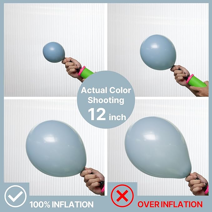 PartyWoo Dusty Blue Balloons 85pcs Different Sizes of 18 12 10 5 Inch Light Blue Aqua Boho Balloon Arch Kit Garland for Graduation Baby Shower Gender Reveal Birthday Party Decorations Blue-F28