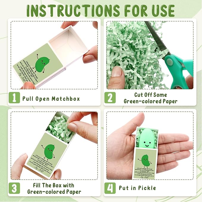 Wettarn 40 Sets Appreciation Pickle Gifts Cute Stress Balls with Support Gift Boxes Inspirational Party Favors for Employee Coworker Friends Office Positive Relief Desk Decor, Luminous