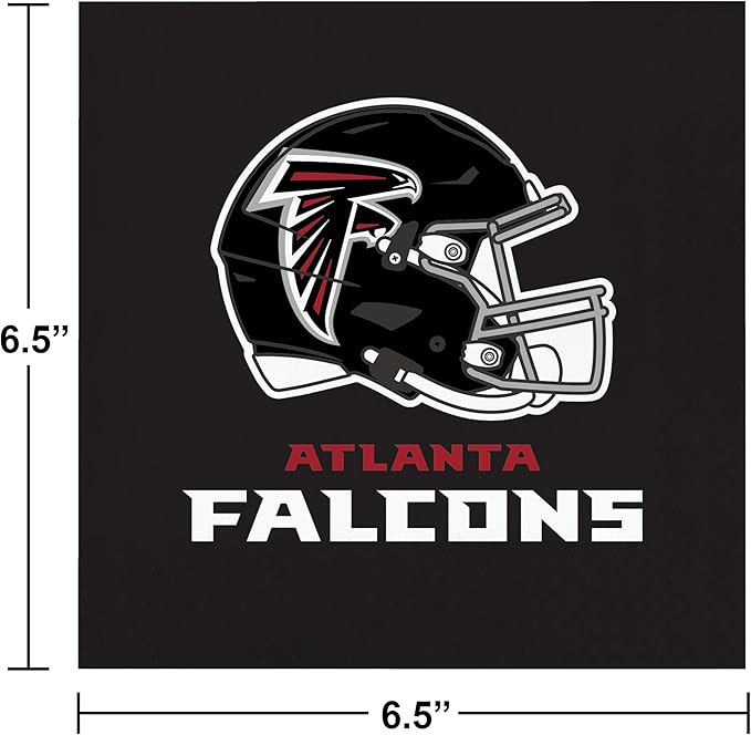 Trendware Atlanta Falcons Paper Plate and Napkin Party Kit, 72 ct