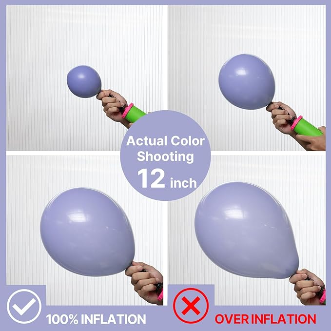 PartyWoo Dusty Blue Balloons 85pcs Different Sizes Pack of 18 12 10 5 Inch Boho Dusty Purple Muted Lavender Balloon Arch Kit for Baby Shower Anniversary Graduation Birthday Party Decorations Blue-F16