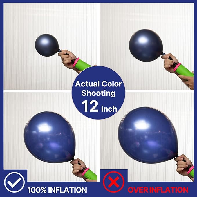 PartyWoo Navy Blue Balloons 85pcs Different Sizes of 18 12 10 5 Inch Dark Blue Balloon Arch Kit Garland for Graduation Wedding Sports Baby Shower Birthday Bachelorette Party Decorations Blue-Z90