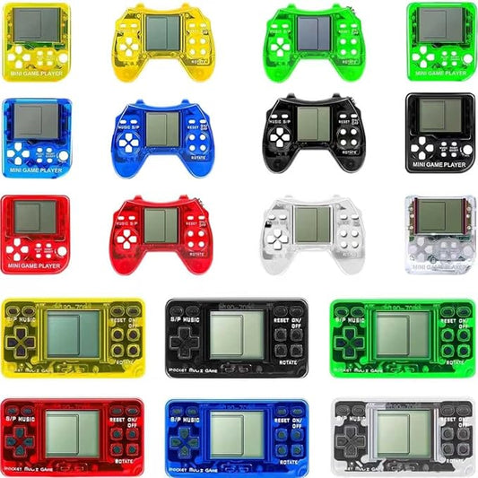 Teirdth 18Pcs Video Game Party Favors, Mini Game Keychain Arcade Party Favors for Kids,Birthday Supplies Gaming Classroom Prizes for Boys and Girls