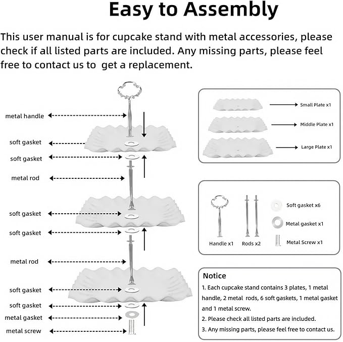 5 Pcs Cupcake Stand Set - Plastic Dessert Table Display Set, 2 White Square 3 Tier Cupcake Display Stands Cookie Tray Rack Serving Tower & 3X 14 in Plastic Trays for Wedding Baby Shower Tea Party