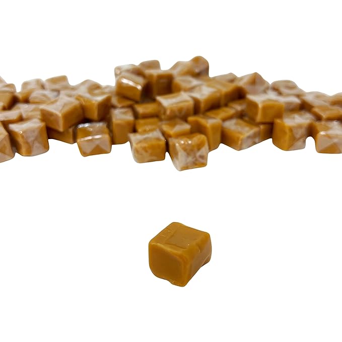 Holiday Special Soft Vanilla Caramel Chews - 6 lb - Chewy Old Fashioned Carmel Square Gourmet Candy Snack Bites - American Classic Vintage Candies - Individually Wrapped, 96 oz.