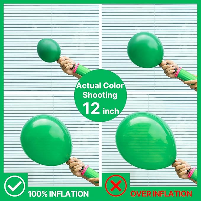 PartyWoo Green Balloons, 85 pcs Green Balloons Different Sizes Pack of 18 Inch 12 Inch 10 Inch 5 Inch for Balloon Garland Arch as Birthday Decorations, Wedding Decorations, Baby Shower Decorations