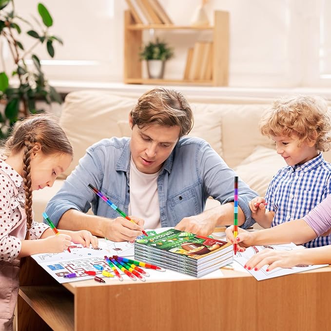 BenLouis 24 Pcs Football Mini Coloring Books Kids Football Theme Party Favors Small Activity Books Bulk for Kids Super Football Bowl Birthday Goodie Bags Stuffers Return Gifts Classroom Travel