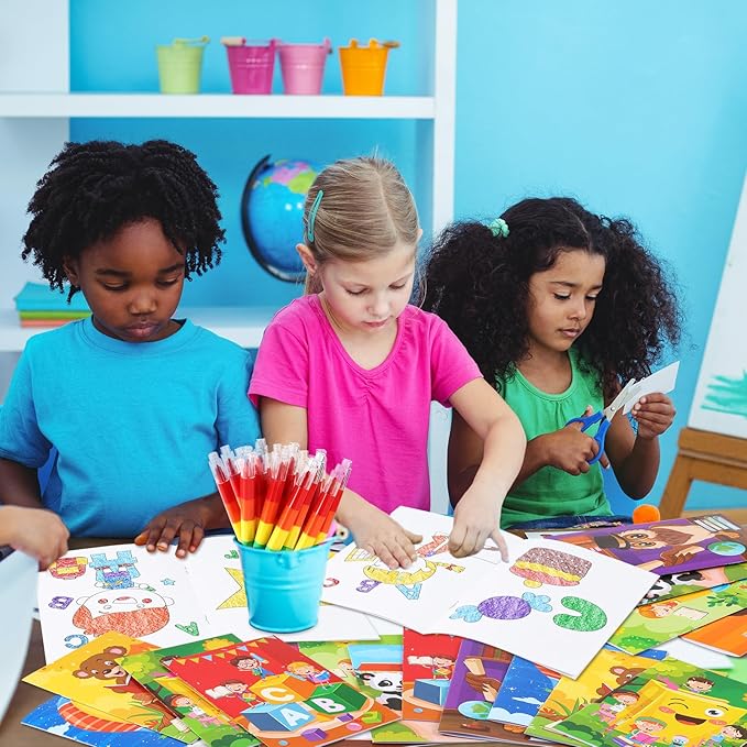 BenLouis 24 Pcs Preschool Kindergarten Mini Coloring Books Kids Graduation Party Favors Small Activity Books Bulk for Kids Student Birthday Goodie Bags Stuffers Return Gifts Classroom Travel