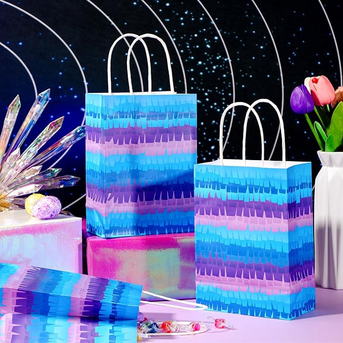 Epakh 12 Pcs Video Game Goodie Bags Anime Video Game Gift Bags with Handle Gamer Theme Party Supplies for Kids Boys Girls Gaming Themed Birthday Party Favors