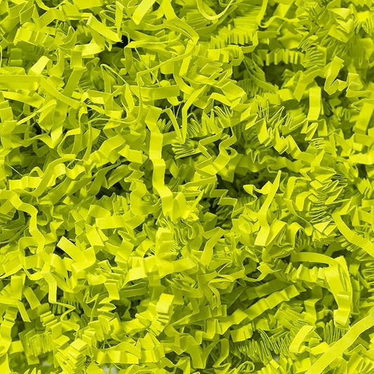 Wowxyz 1 LB Crinkle Cut Paper Shred Light Green Crinkle Shredded Paper for Gift Baskets - Gift Box Bag Filler - Confetti Stuffing for Birthday, Holiday Present Packaging Wrapping