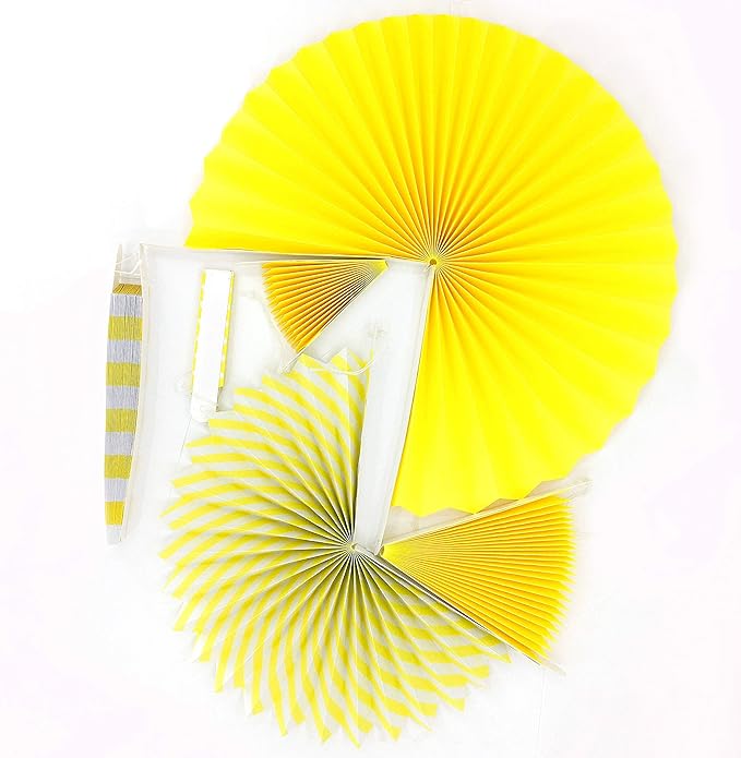 Yellow Bee Party Hanging Decorations - Construction Zone Wild One Birthday Baby Shower Wedding Summer Carnival Party Ceiling Hangings Photo Booth Backdrops Decorations, 12pc