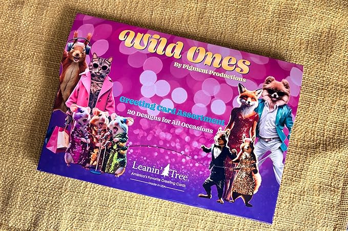 Leanin' Tree Wild Ones - Made In USA - 20 Assorted Cards with Envelopes All Occasion, Birthday Cards Funny Enough to Make You Laugh, Includes Birthday, Encouragement, Friendship, Thank You and More