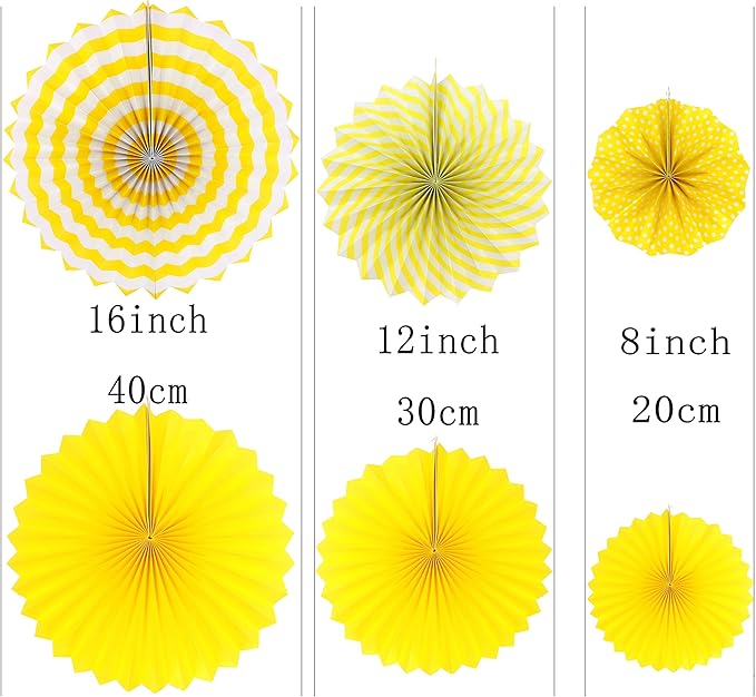 Yellow Bee Party Hanging Decorations - Construction Zone Wild One Birthday Baby Shower Wedding Summer Carnival Party Ceiling Hangings Photo Booth Backdrops Decorations, 12pc